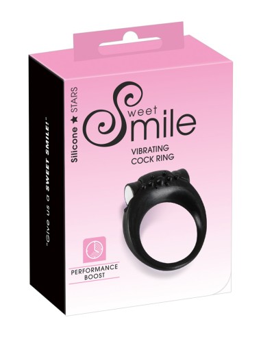 Anneau de pénis vibrant en silicone - Sweet Smile