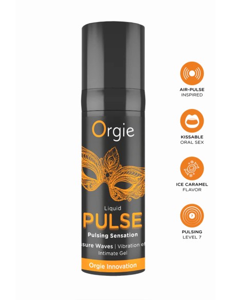 Gel stimulant embrassable Liquid Pulse - Orgie