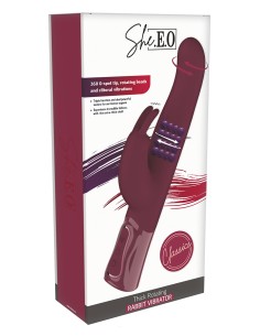 Vibro Rabbit rotatif triple stimulation XXL - She.E.O 2