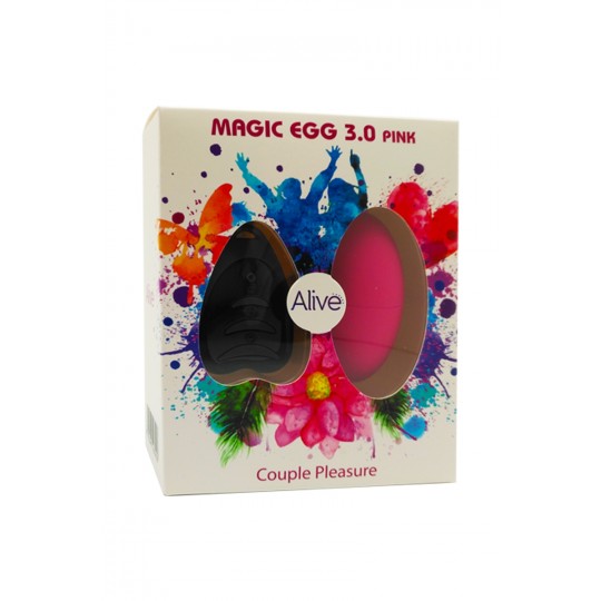 Oeuf vibrant télécommandé Magic egg 3 - rose 2