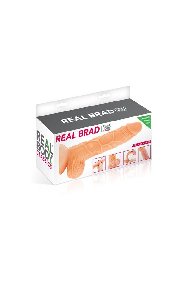 Gode ultra-réaliste 21 cm - Real Brad